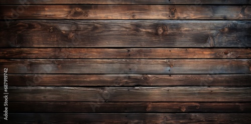 Dark brown wood background.