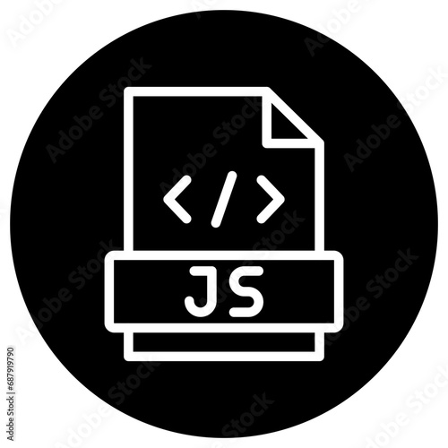 Javascript Vector Icon Design Illustration
