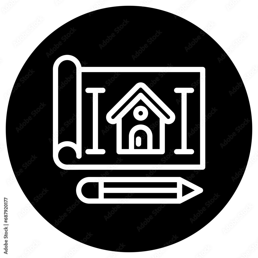 House plan Vector Icon Design Illustration House plan Vector Icon Design Illustration