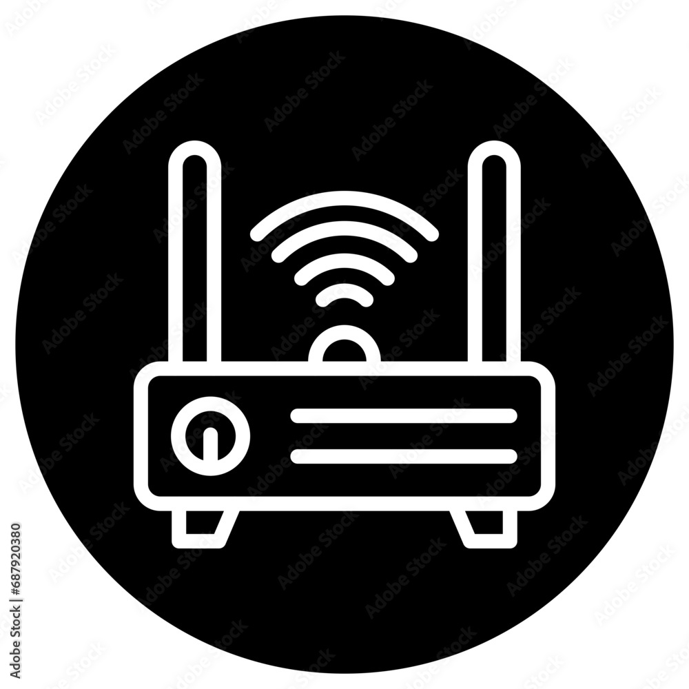 Router Vector Icon Design Illustration Router Vector Icon Design Illustration