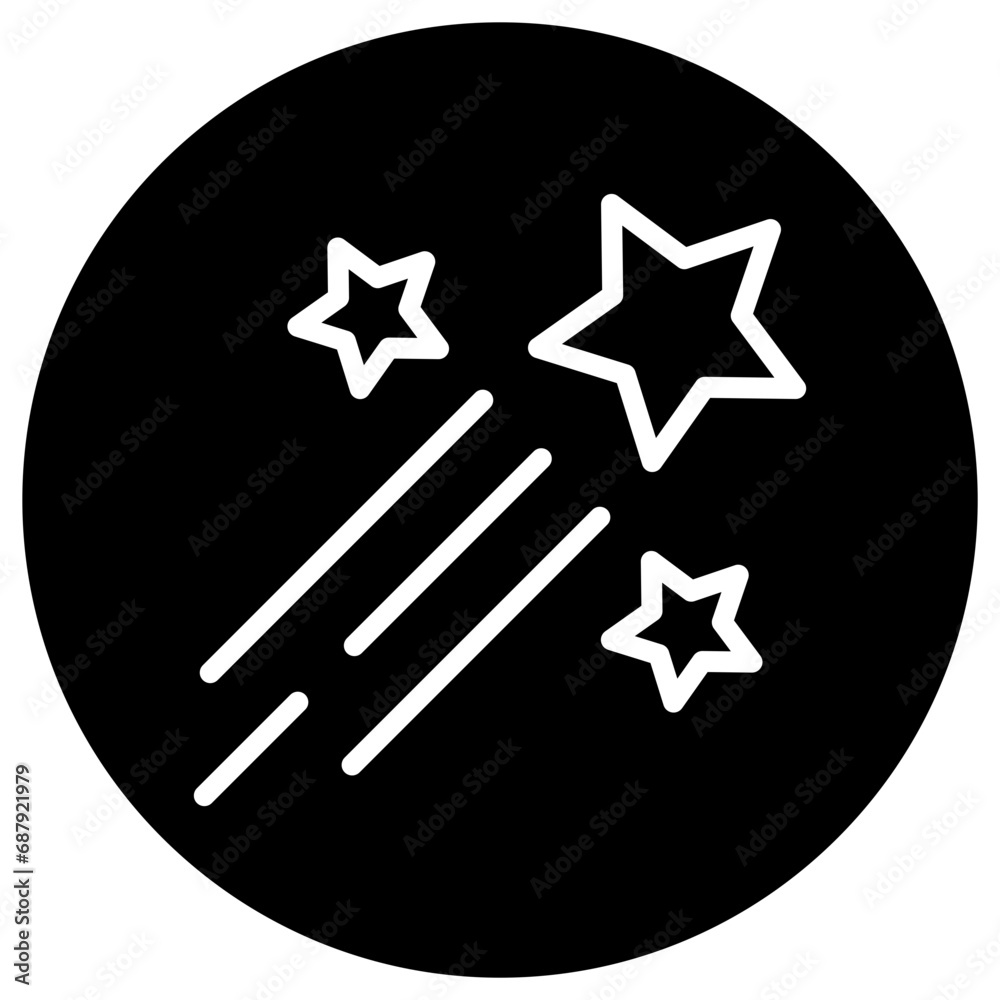 Shooting stars Vector Icon Design Illustration Shooting stars Vector Icon Design Illustration