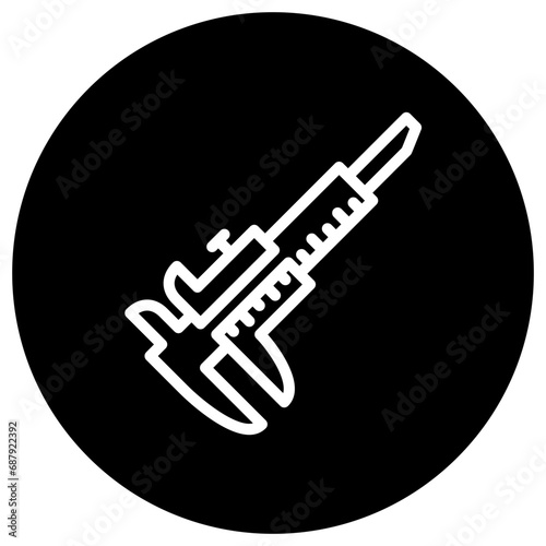 Caliper Vector Icon Design Illustration