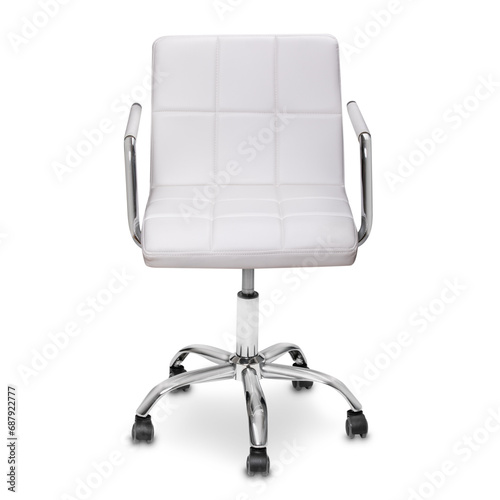 Modern office white chair isolated 