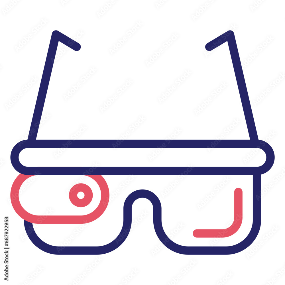 Smart Glasses Icon Smart Glasses Icon
