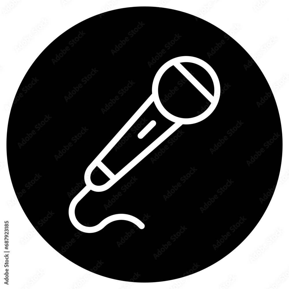 Microphone Vector Icon Design Illustration Microphone Vector Icon Design Illustration