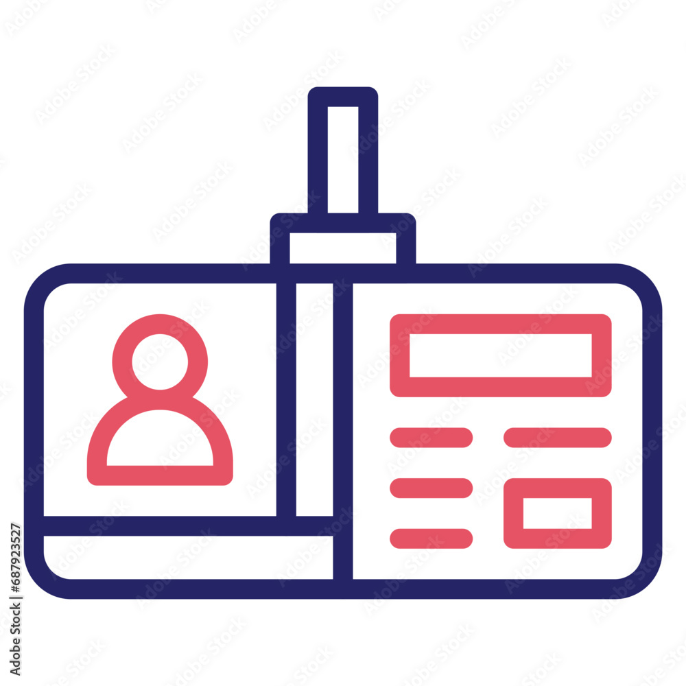Identification Card Icon Identification Card Icon