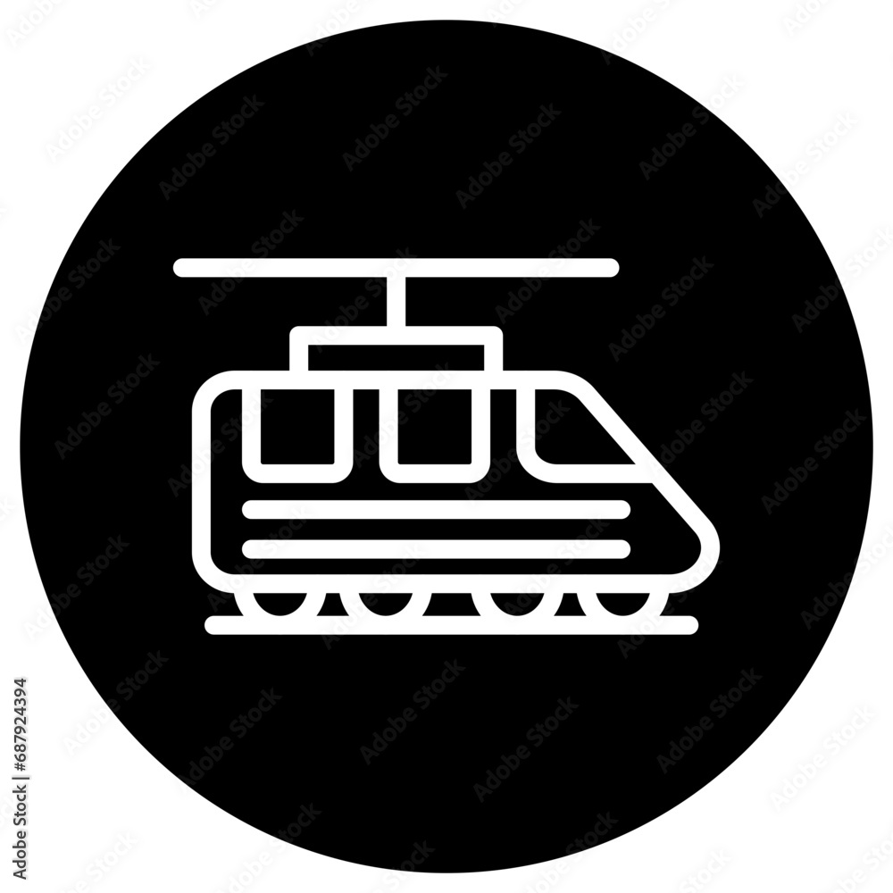 Electric train Vector Icon Design Illustration Electric train Vector Icon Design Illustration