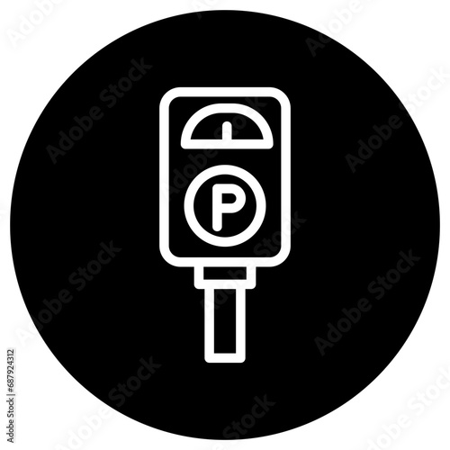 Parking meter Vector Icon Design Illustration