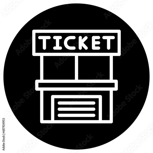Ticket office Vector Icon Design Illustration