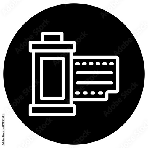 Photographic film Vector Icon Design Illustration