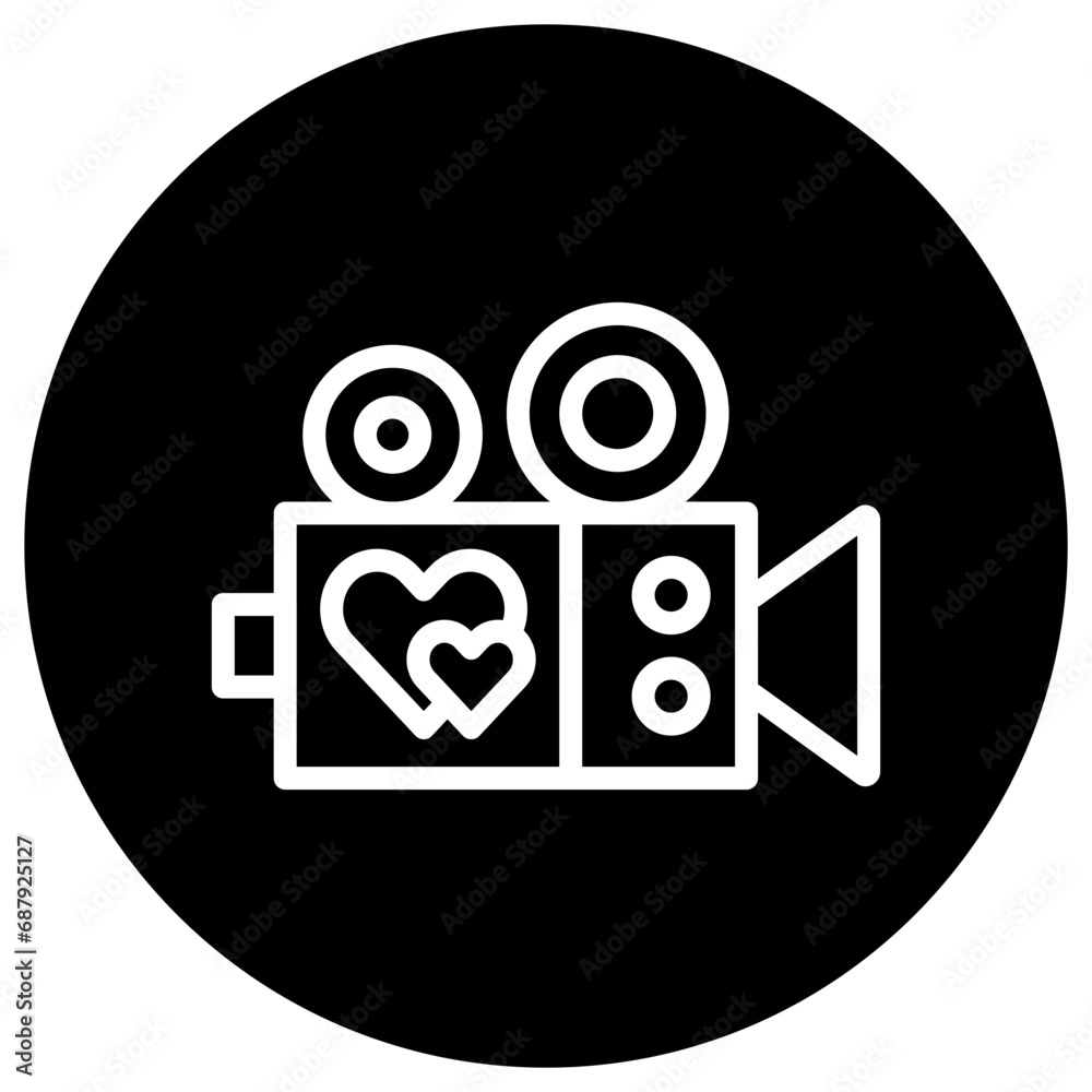 Wedding video Vector Icon Design Illustration Wedding video Vector Icon Design Illustration