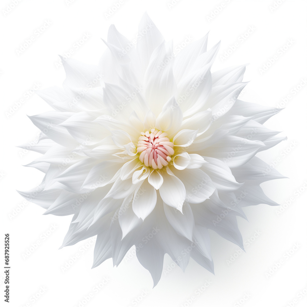 dahlia flower isolated on white