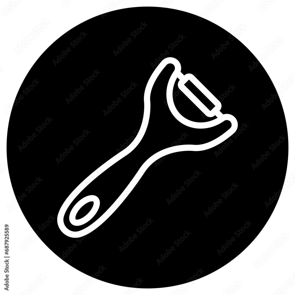 Peeler Vector Icon Design Illustration Peeler Vector Icon Design Illustration