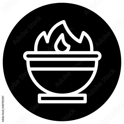 Cauldron Vector Icon Design Illustration