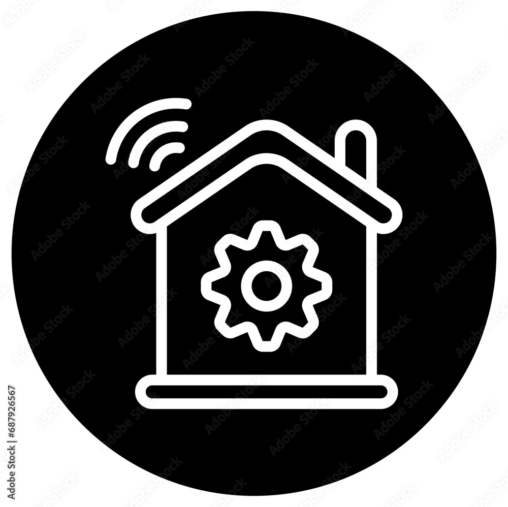 Smart Home Vector Icon Design Illustration Smart Home Vector Icon Design Illustration