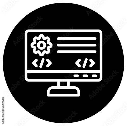 Backend Vector Icon Design Illustration