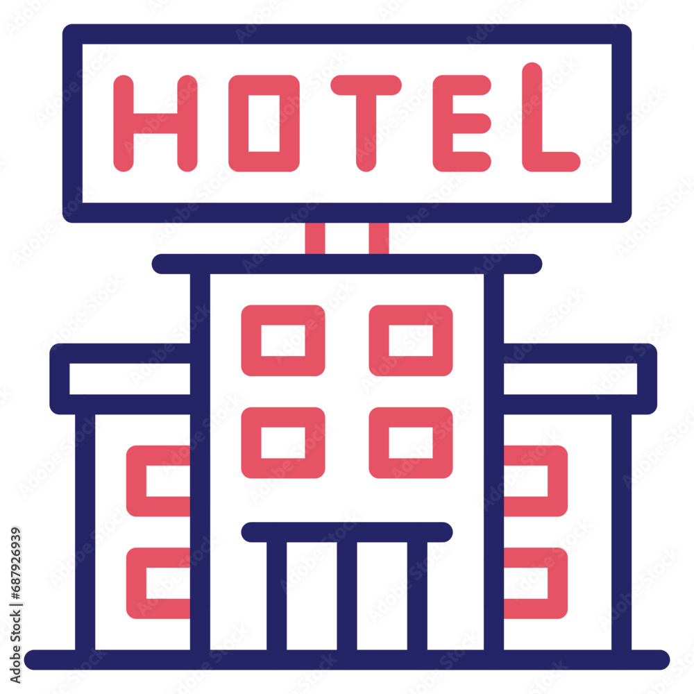 Hotel Sign Icon Hotel Sign Icon
