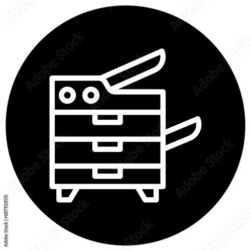 Photocopier Vector Icon Design Illustration