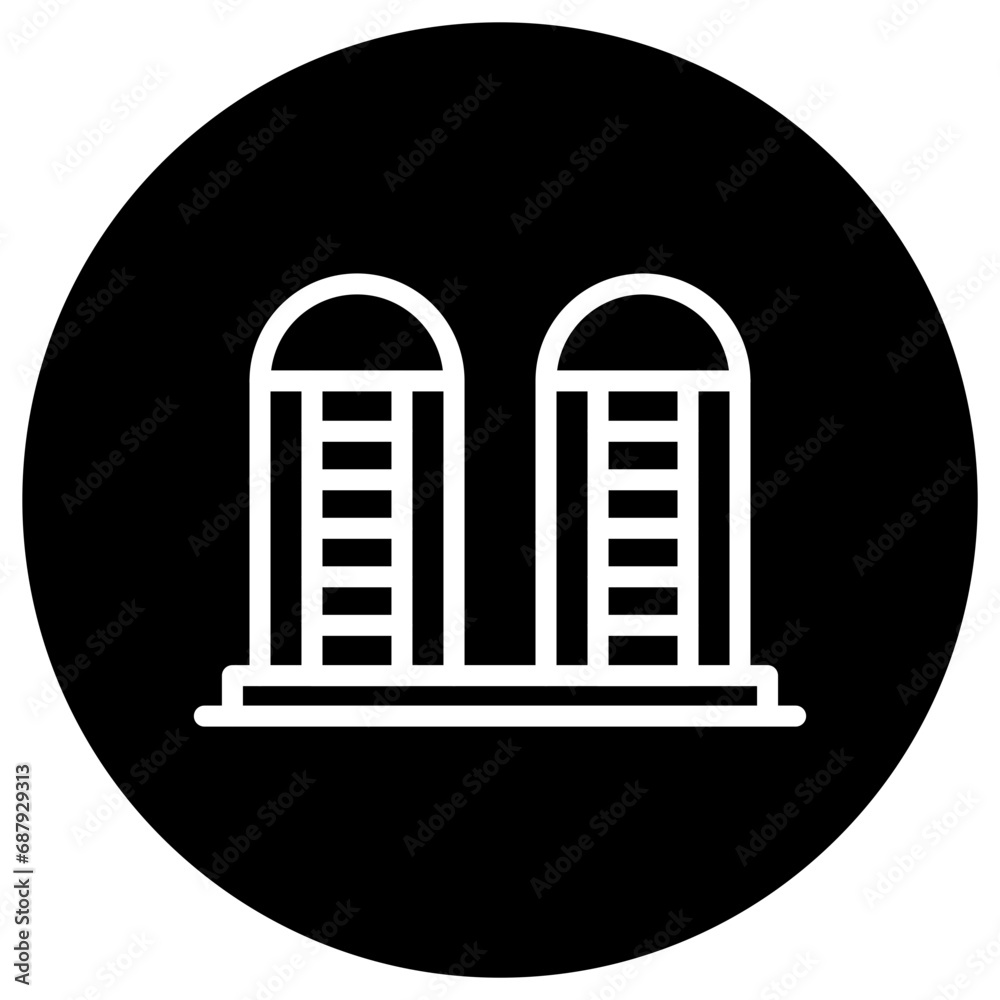 Naklejka premium Silo Vector Icon Design Illustration