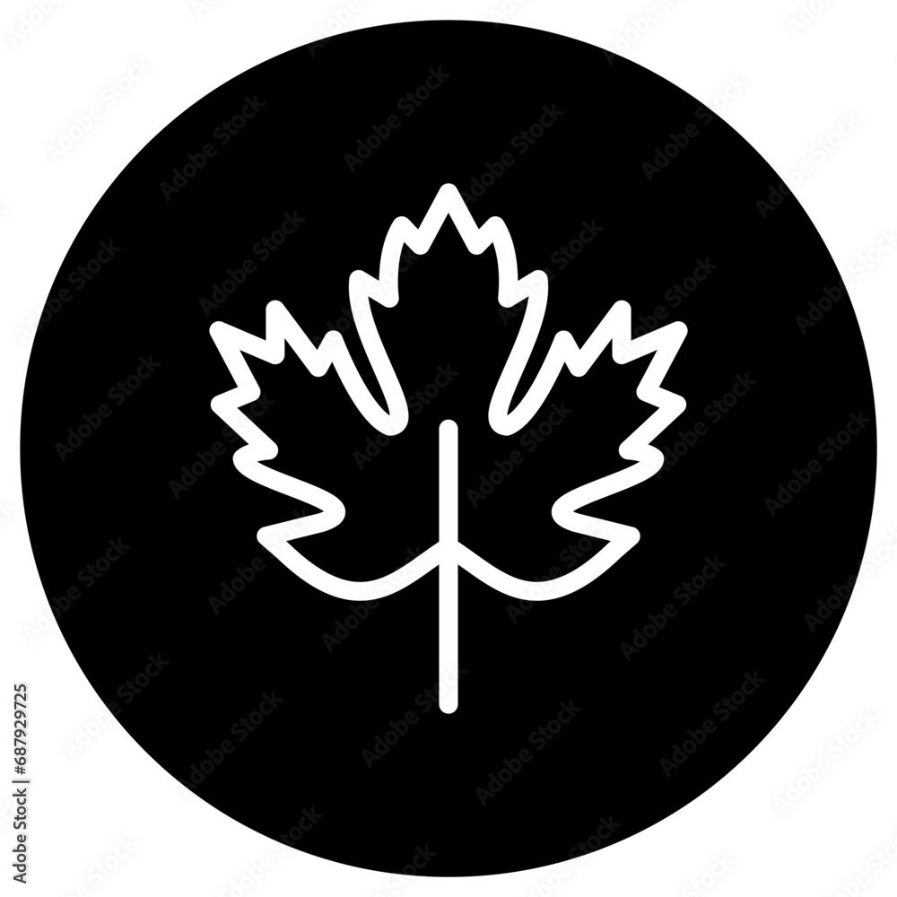 Obraz premium Maple Vector Icon Design Illustration