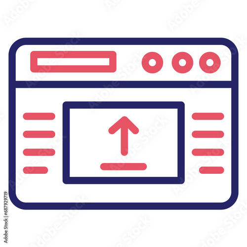 Webpage Upload Icon