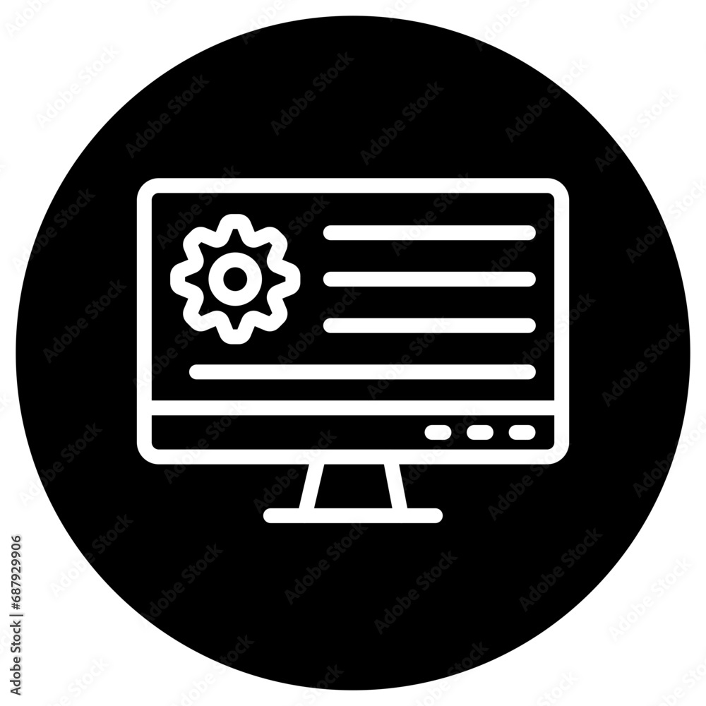 Application Setting Vector Icon Design Illustration Application Setting Vector Icon Design Illustration