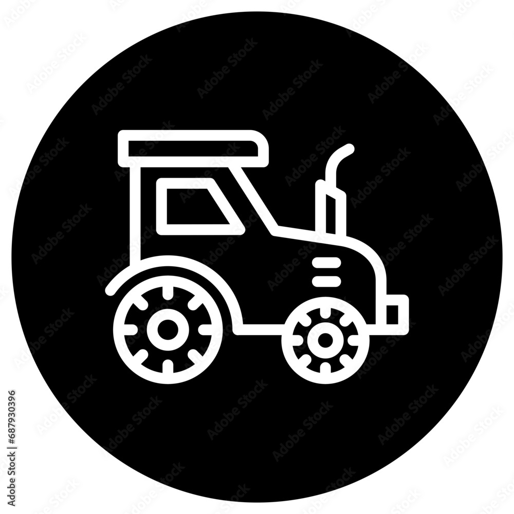Tractor Vector Icon Design Illustration Tractor Vector Icon Design Illustration