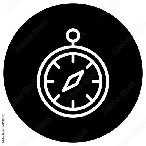 Chronometer Vector Icon Design Illustration