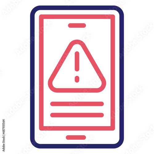 Mobile Warning Icon