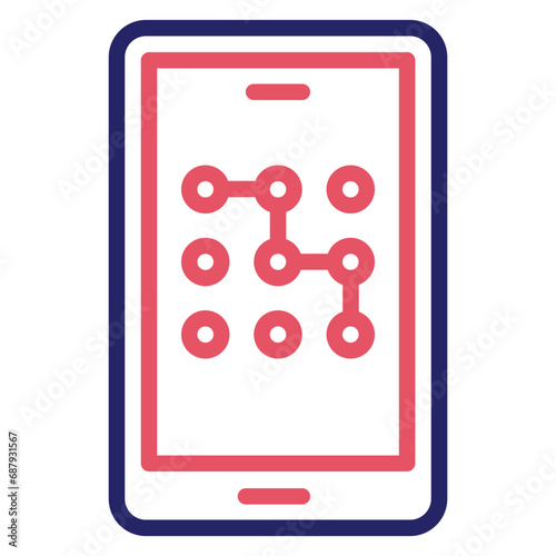 Mobile Pattern Lock Icon