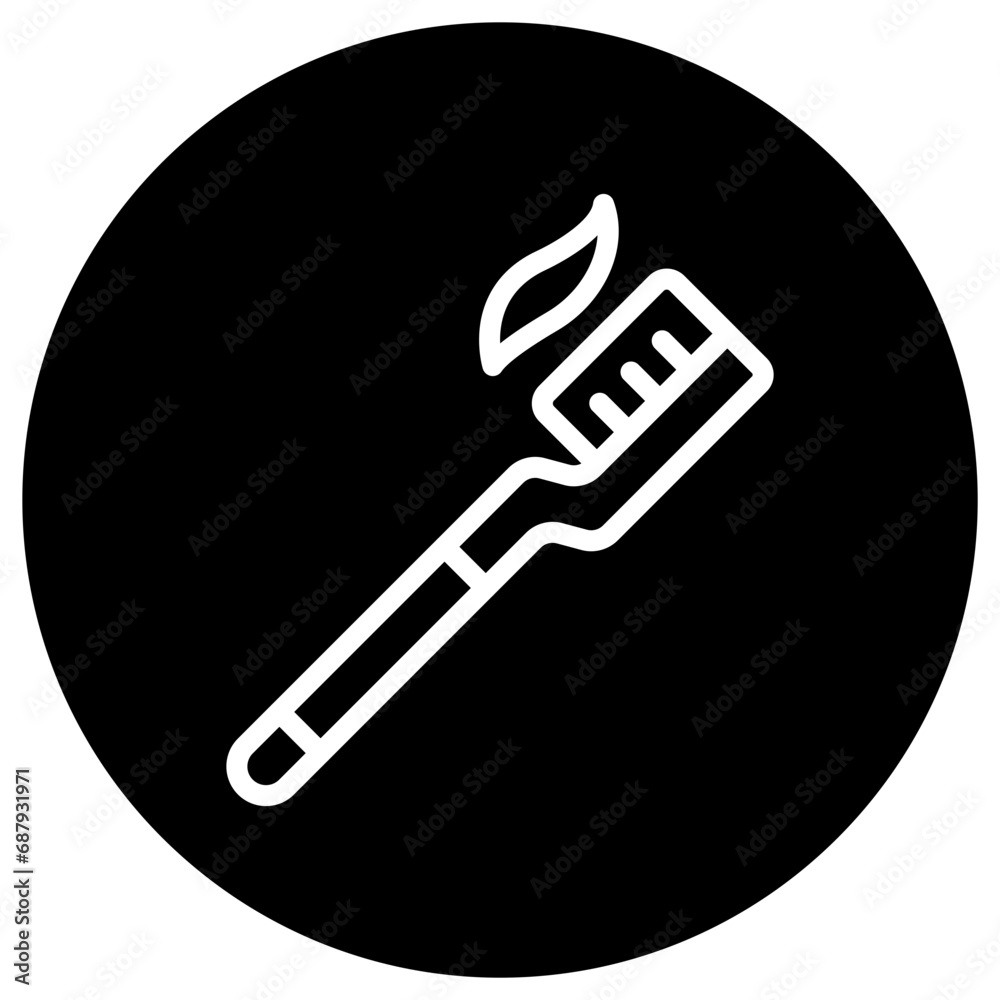 Toothbrush Vector Icon Design Illustration