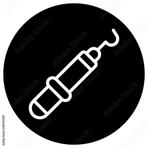 Dental Probe Vector Icon Design Illustration