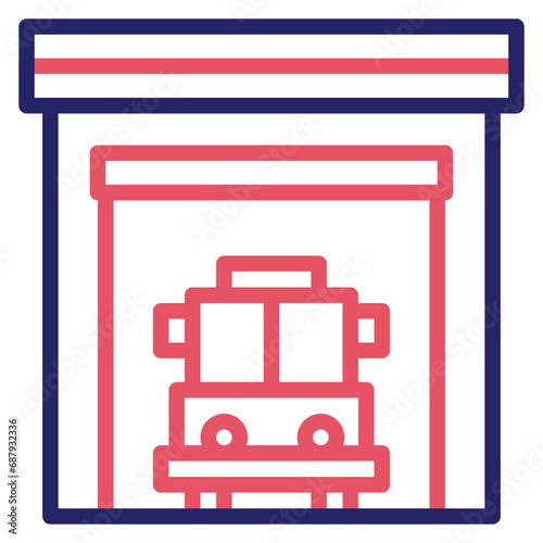 Firefighter Garage Icon