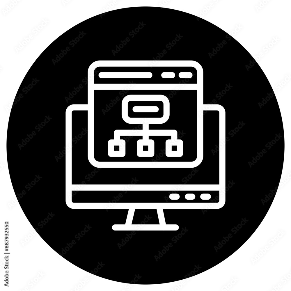 Flowchart Vector Icon Design Illustration Flowchart Vector Icon Design Illustration