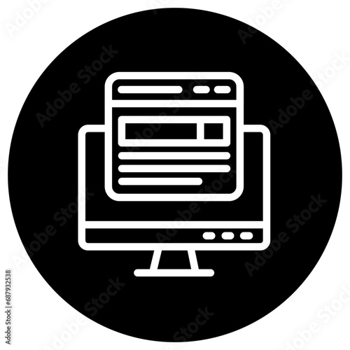 Front end Vector Icon Design Illustration