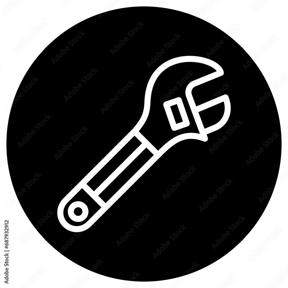 Wrench Vector Icon Design Illustration Wrench Vector Icon Design Illustration