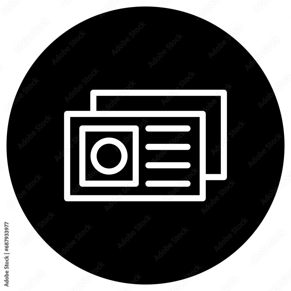 Postcard Vector Icon Design Illustration Postcard Vector Icon Design Illustration