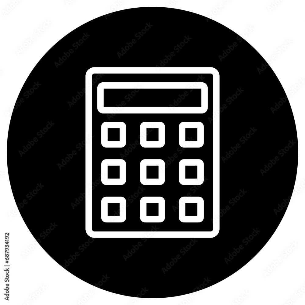 Calculator Vector Icon Design Illustration Calculator Vector Icon Design Illustration