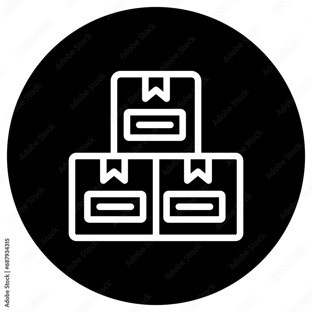 Boxes Vector Icon Design Illustration Boxes Vector Icon Design Illustration