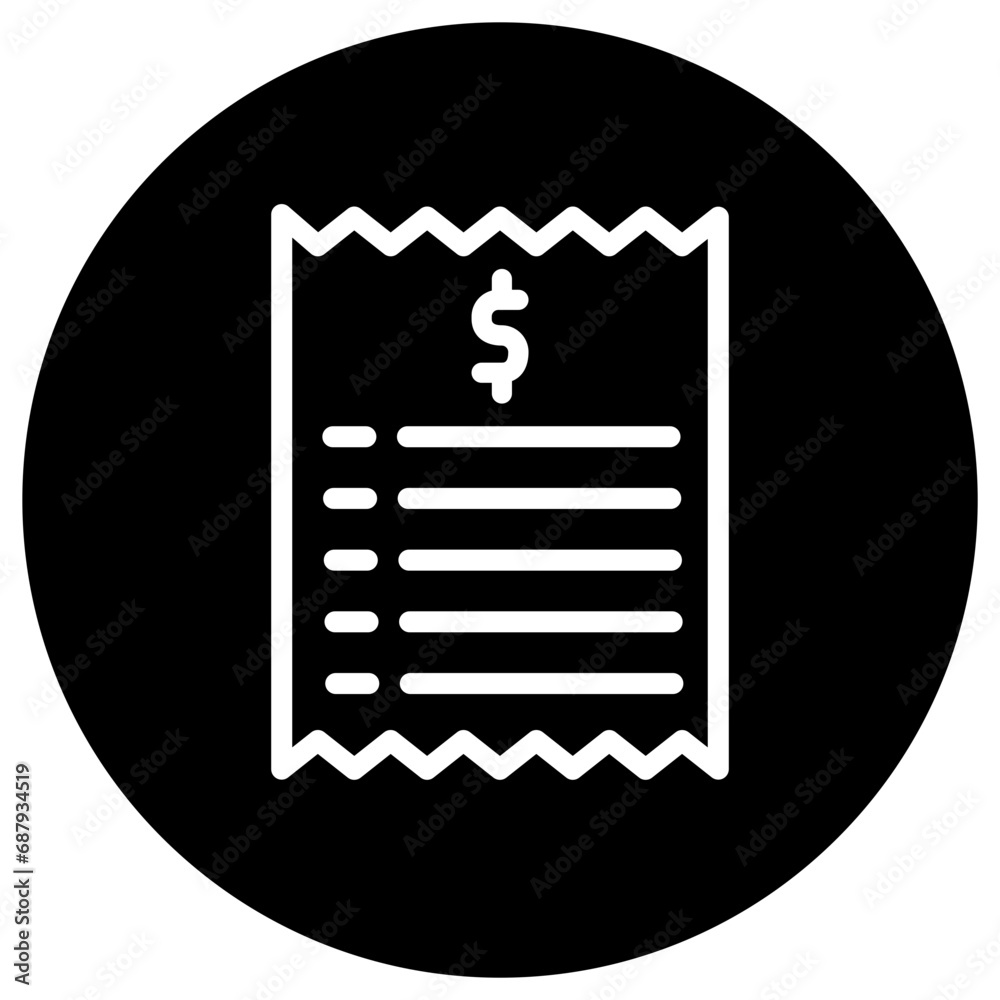 Invoice Vector Icon Design Illustration Invoice Vector Icon Design Illustration