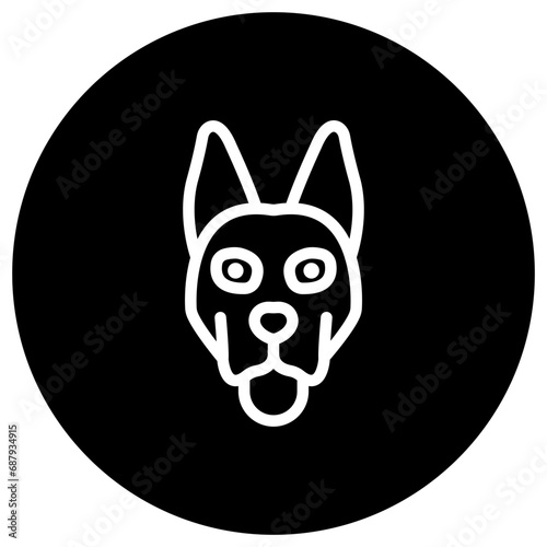 Dog Vector Icon Design Illustration