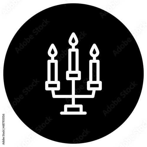 Candles Vector Icon Design Illustration