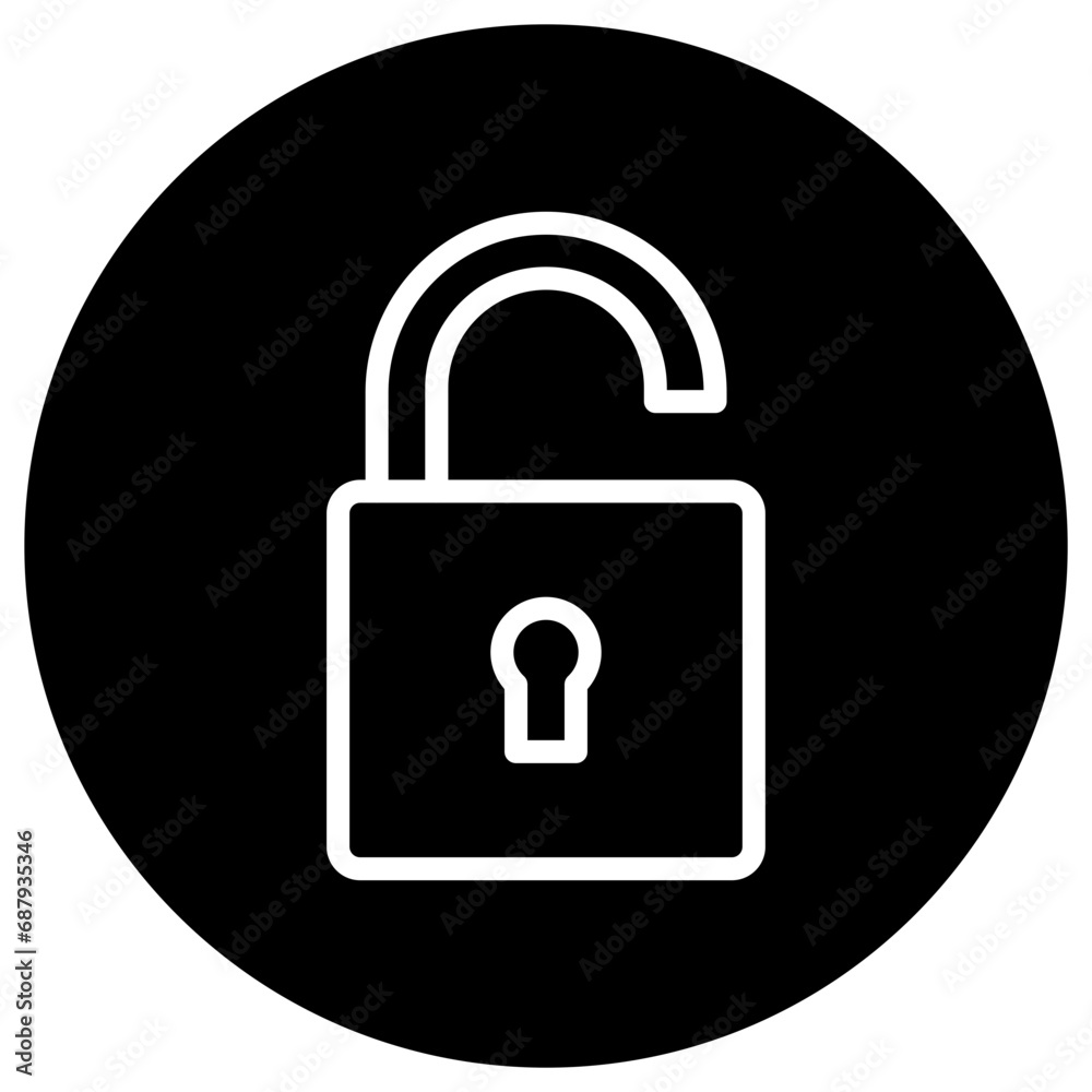 Unlocked Vector Icon Design Illustration Unlocked Vector Icon Design Illustration