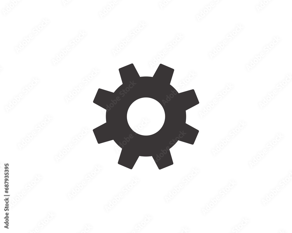 Settings vector icon symbol isolated design Settings vector icon symbol isolated design