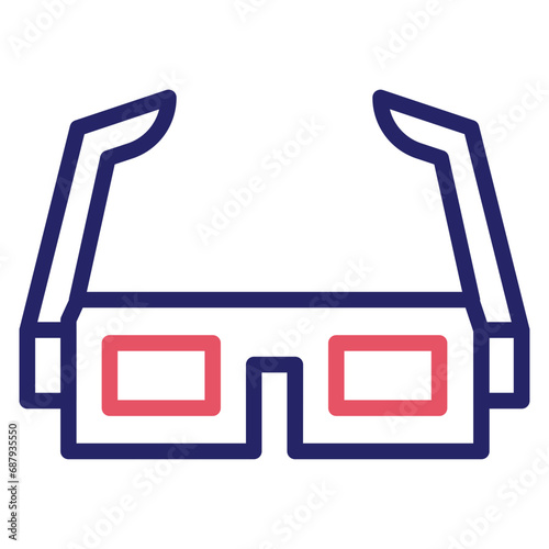 3d Glasses Icon