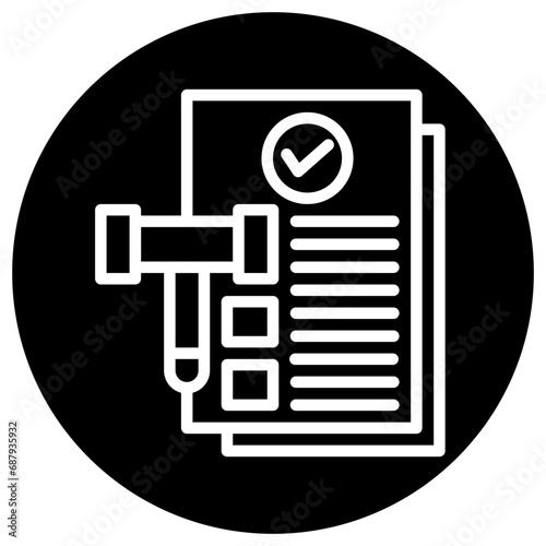 Legal Documents Vector Icon Design Illustration