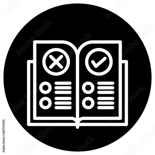Rules Vector Icon Design Illustration