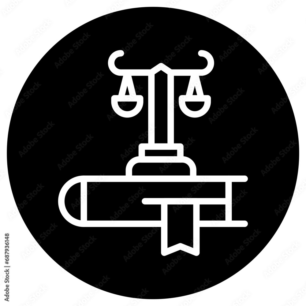 Law Vector Icon Design Illustration Law Vector Icon Design Illustration