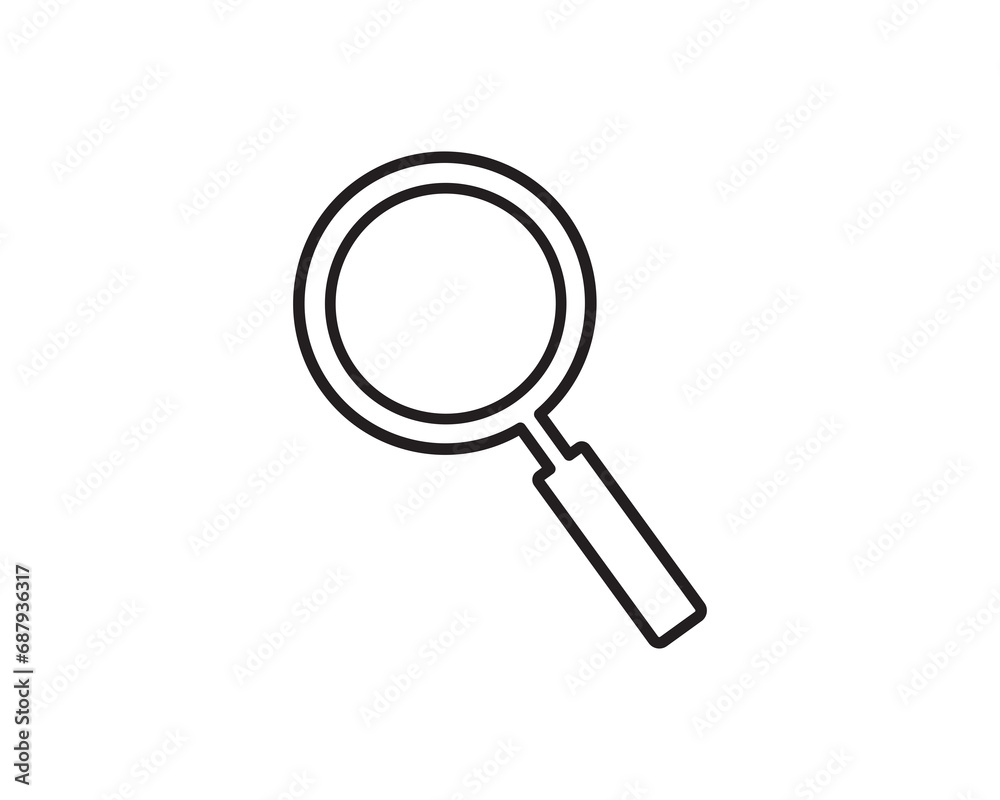 Search magnifying icon vector symbol design illustration