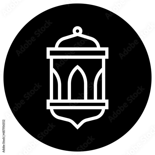 Lantern Vector Icon Design Illustration